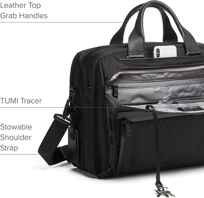 TUMI - Alpha Organizer Brief - Laptop Briefcase for Commute or Travel - Fits Up to 15" Laptop - Removable Shoulder Strap