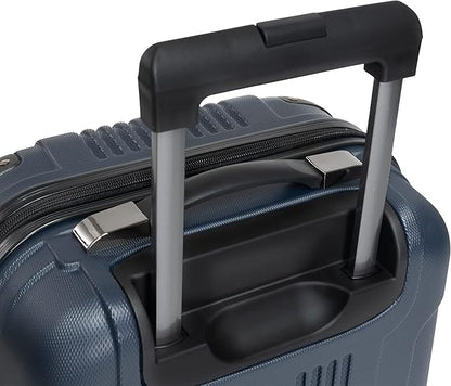 Kenneth Cole REACTION Out of Bounds Lightweight Hardshell 4-Wheel Spinner Luggage, Naval, 24-Inch Checked