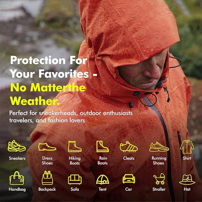 Shoe Protector Spray: Rain Stain Dirt Waterproof Shoe Spray, Nano Protection for Sneaker Suede Leather Boot Hat
