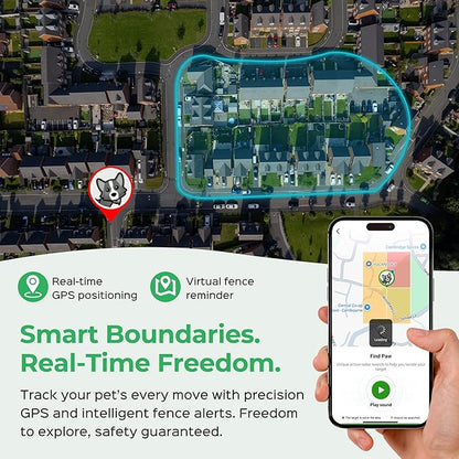 Pet Phone – Smart GPS Pet Tracker with Real-Time Location, Two-Way Communication, Emotional Support, and Unlimited Data | Ideal for Dogs and Cats | Up to 5-Day Battery (Green)