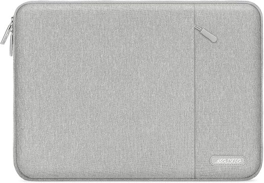 MOSISO Laptop Case 16 inch, 15-15.6 inch Laptop Sleeve Compatible with MacBook Pro 16 M4 M3 M2 M1, HP Acer Dell Lenovo ASUS Notebook, Polyester Vertical Computer Sleeve Bag with Pocket, Gray