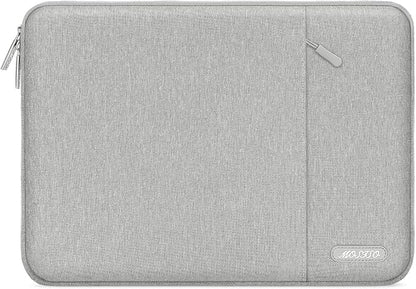 MOSISO Laptop Case 15 inch, 15 inch Laptop Sleeve Compatible with MacBook Air 15 M4 A3241 M3 A3114 M2 A2941 2025 2024 2023,Dell XPS 15,Polyester Vertical Computer Sleeve Bag with Pocket, Gray