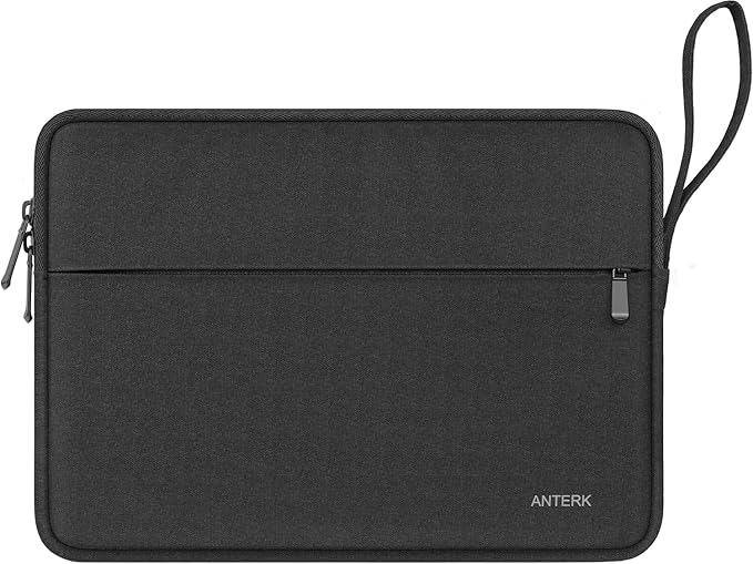 Laptop Sleeve Case, Water Resistant Shockproof Protective Computer Cover Traveling Carrying Bag with Pocket, Portable Laptop Case Compatible for 17 Inch HP, Dell, Lenovo, Lenovo, Acer, Black