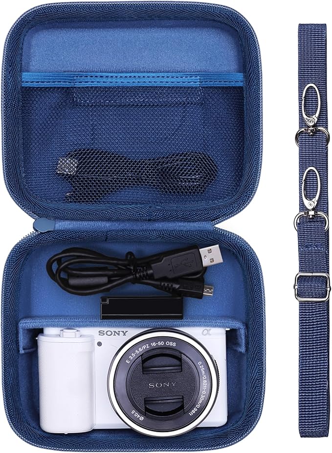 XANAD Hard Case for Sony a6400/a6700/a6100/a6000/ZV-E10/ZVE10 II/RX100 VII or Fujifilm X100VI / X100V Digital Camera (Blue)