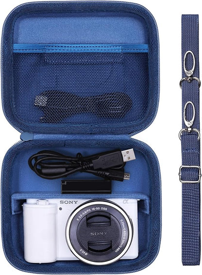 XANAD Hard Case for Sony a6400/a6700/a6100/a6000/ZV-E10/ZVE10 II/RX100 VII or Fujifilm X100VI / X100V Digital Camera (Blue)