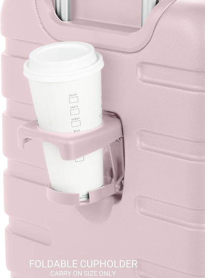 SwissGear 7366 Hardside Expandable Luggage with Spinner Wheels, Pink, Carry-On 19-Inch