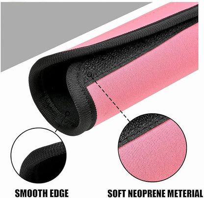 Luggage Handle Wraps, Soft Travel Bag Handle Cover, Padded Handle Grip, Suitcase Tags Identifiers for Travel Accessories, Pink, 2pcs