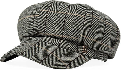 Comhats Wool Fashion Newsboy Hats for Women Winter Warm Pageboy Cabbie Cap Beret
