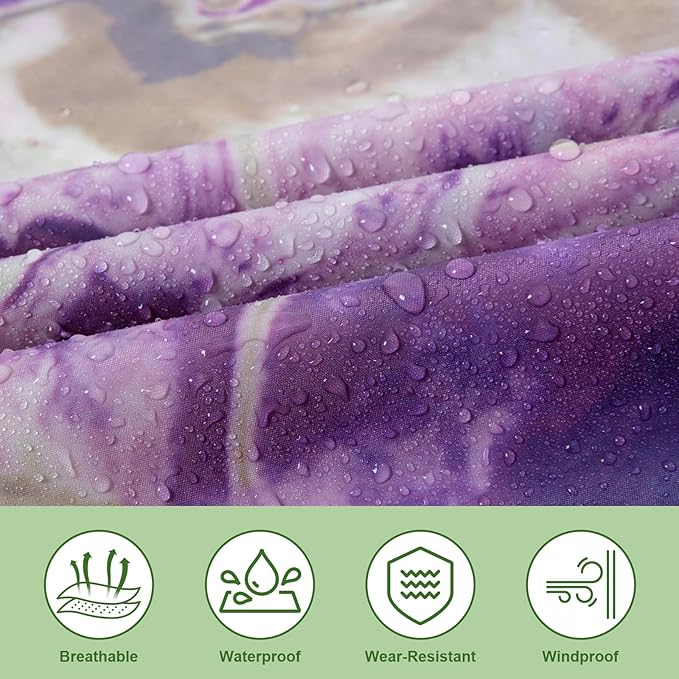 Hooded Rain Ponchos for Adult - Rain Coat and Rain Jacket with Waterproof Pocket and Zipper