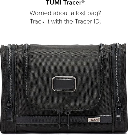 TUMI - Alpha Hanging Travel Kit - Toiletries and Cosmetics Organizer - Travel Essentials Bag with Hooks & Pockets - Black