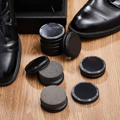 Loopeer 12 Pcs Shoe Shine Sponge Bulk, Instant Leather Shoes Shiner Care for Boots, Leather Accessories Quick Cleaning