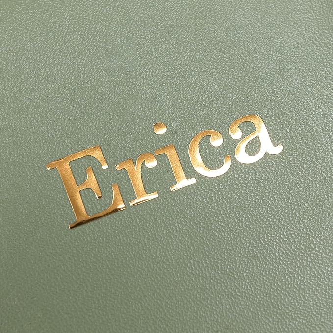 Angelina's Palace Personalized Jewelry Case with Name Engraved,Custom Leather Travel Jewelry Organizer Box for Rings,Earrings,Necklaces,Birthday Bridesmaid Gift For Women