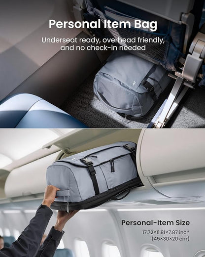 tomtoc Travel Backpack 28L, TSA Friendly Flight Approved Carry-on Luggage, Personal Item Travel Bag, Water-resistant Lightweight Business Rucksack, Durable Bag Fits 16 Inch Laptop