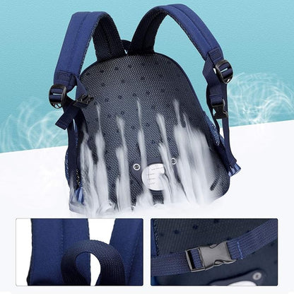 willikiva Cute Zoo Little 3d Backpack Kids Backpack for Boys and Girls Toddler Backpack Waterproof Preschool(Deep Blue Dinosaur)