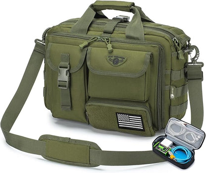 Stypos Tactical Laptop Bag for Men,14inch/15.6inch/17.3inch Messenger Bag Military Shoulder Bag,Flight Work Bags for Pilots