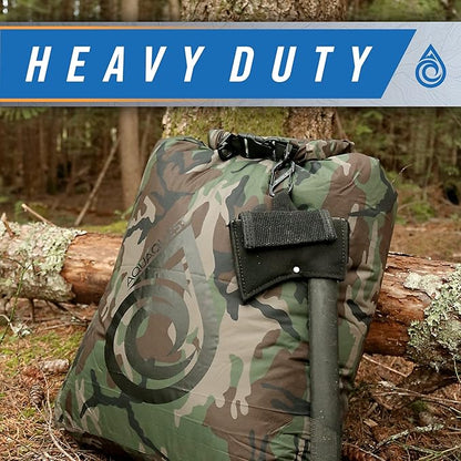 AquaQuest Rogue Dry Bag – 20L Olive Drab – 100% Waterproof Roll Top – Gear Hauler