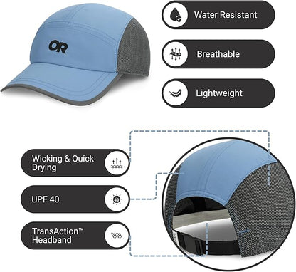 Outdoor Research Swift Cap – Lightweight UPF Sun Hat with Breathable Mesh for Men & Women, Hiking, Running and Travel