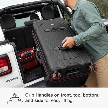 Traveler's Choice Maxporter II 30" Hardside Spinner Trunk Luggage, TSA Lock, Black