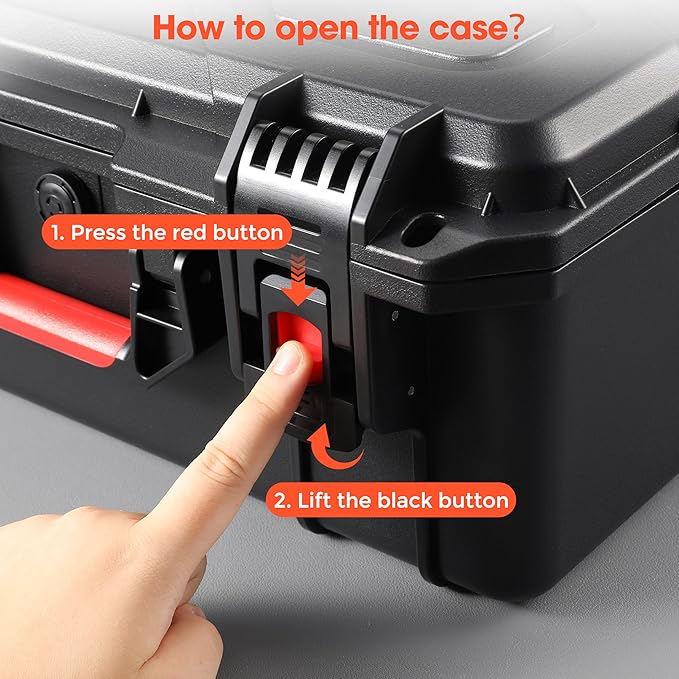Camera Hard Cases DSLR SLR Lenses Waterproof Travel Weatherproof Protection Dividers For DJI Mavic/Air/Mini Drones for Sony FE 400-800mm f/6.3-8 G OSS For Gopro (Only Case) 16.2x12.8x7inch