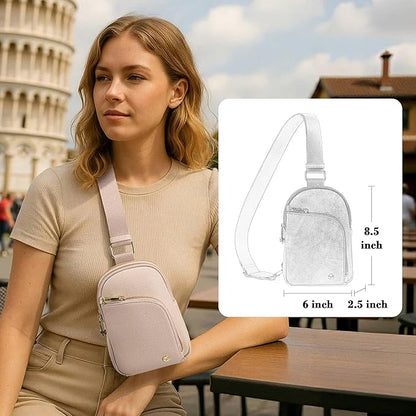 INICAT RFID Blocking Sling Bag,Anti Theft Crossbody Bags for Women,Travel Gifts Cross Body Purses Vegan Leather