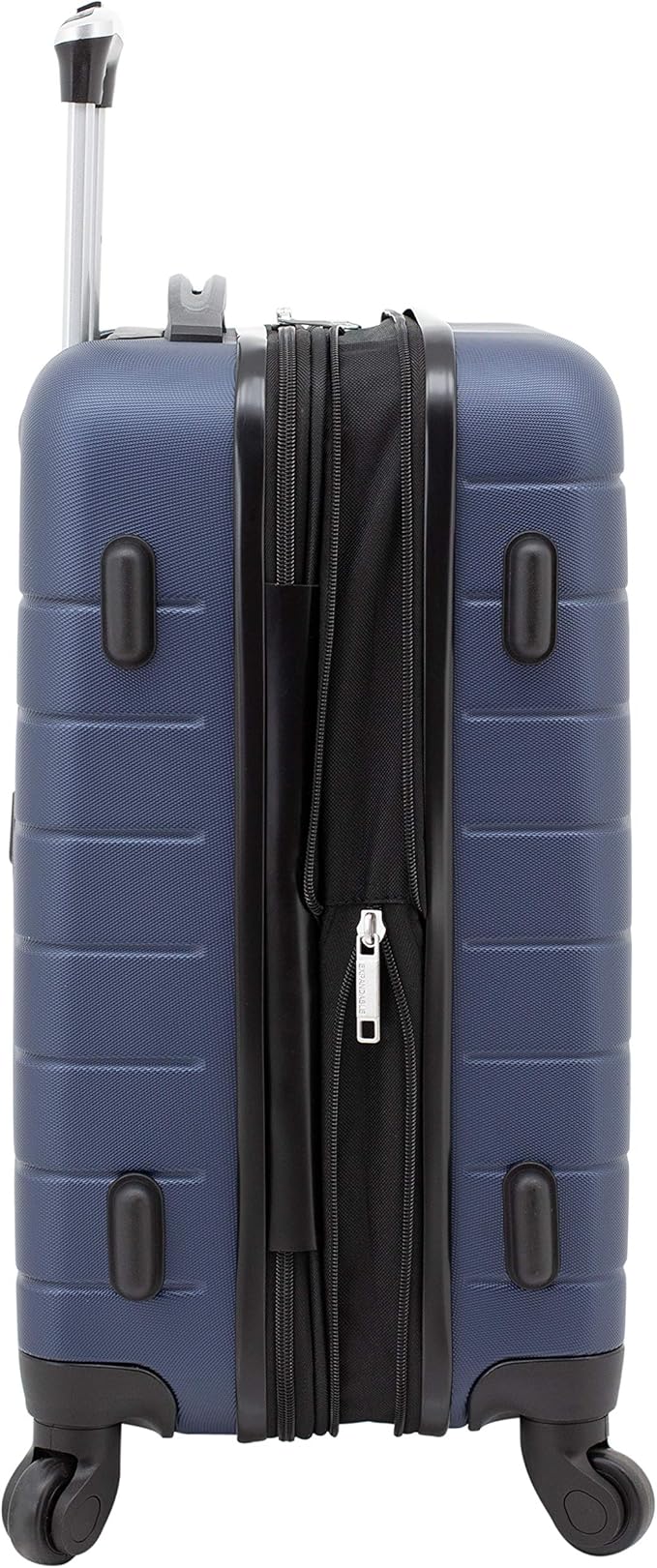 Wrangler 20" Smart Spinner Carry-On Luggage With Usb Charging Port, 20 Inch Carry-On, Navy Blue