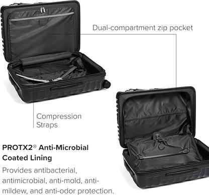 TUMI - 19 Degree Medium Checked Luggage 4 Wheeled Packing Case - Hard Shell Suitcase - 26.0" X 17.5" X 10.0" - Black