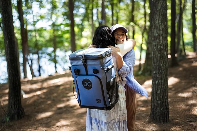 Convertible Cooler Backpack with Dry Storage by JustinCASE | Waterproof Travel Cooler Bag for Drinks, Clothes & Trips