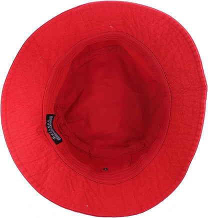 Gelante Solid Color 100% Cotton Bucket Hat for Women and Men Packable Travel Summer Beach Hat