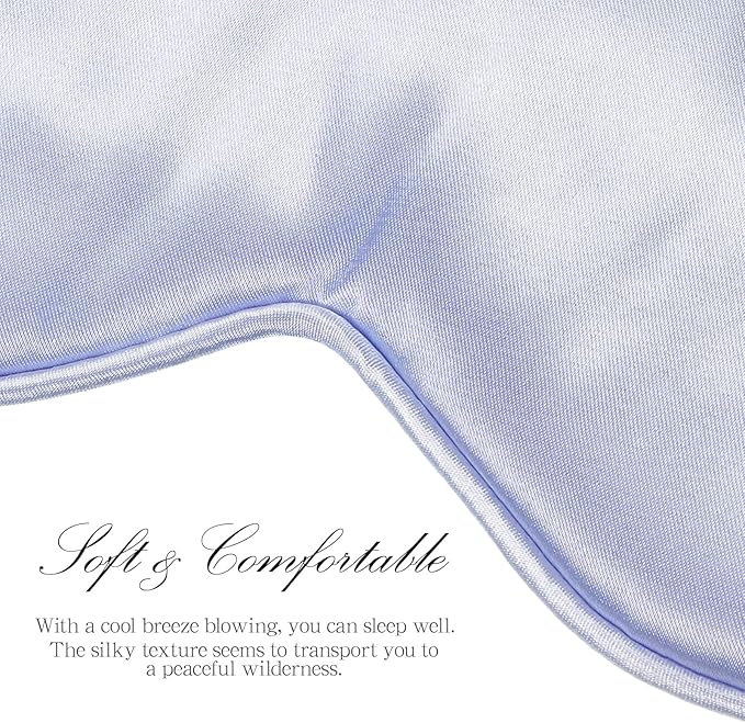 100 Pieces Silk Sleep Mask Eye Coverings for Sleeping Smooth Soft Eye Covers Mask with Elastic Strap for Sleeping Blocking Lights Travel Relax