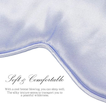 100 Pieces Silk Sleep Mask Eye Coverings for Sleeping Smooth Soft Eye Covers Mask with Elastic Strap for Sleeping Blocking Lights Travel Relax