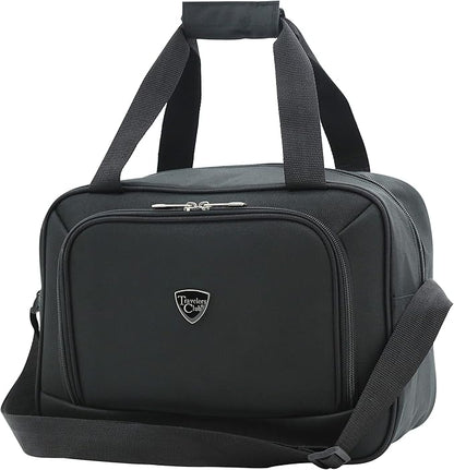 Travelers Club Chicago Hardside Expandable Spinner Luggage, Black, 3 Piece Set