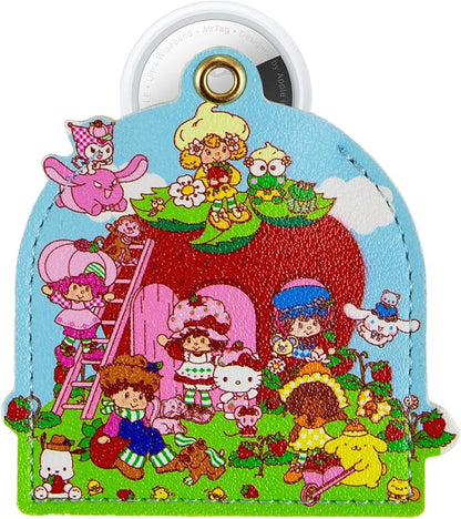 Sonix x Sanrio Keychain Case Compatible with Apple AirTag | Protective AirTag Cover Keychain Charm | Hello Kitty & Friends x Strawberry Shortcake