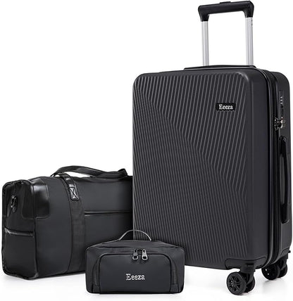 Expandable Carry on Luggage Sets,Suitcases with Detachable Wheels Hardshell 22x14x9 Airline Approved,Lightweight Luggage Set with TSA Lock,Carry on Suitcase