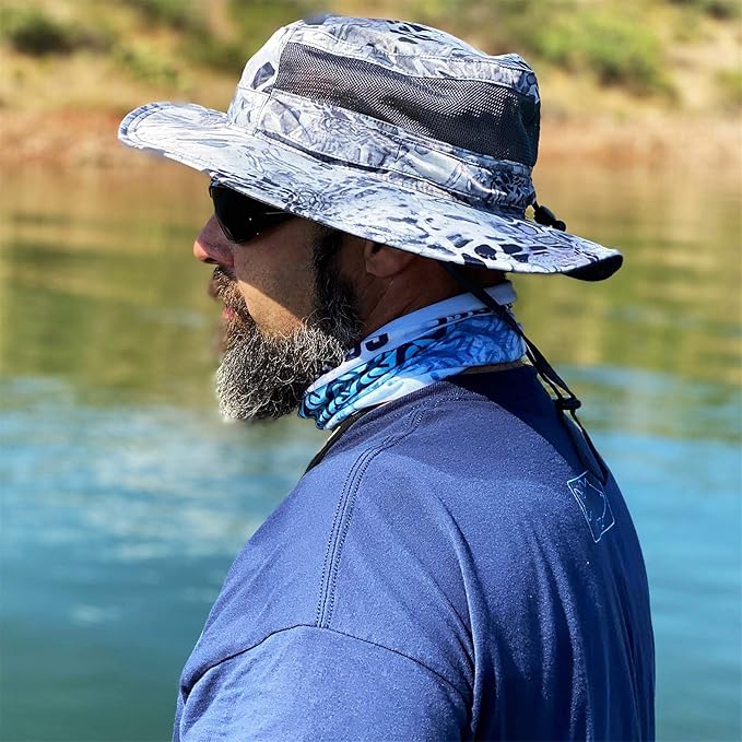 KastKing UPF 50 Boonie Hat Fishing Hat with Removable Neck Flap Sun Hats for Men