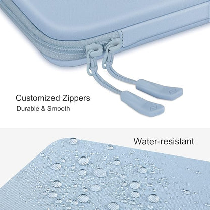 FINPAC Hard Laptop Sleeve Case for 13 inch MacBook Air M4 2025 A3240 M3 2024 A3113, 14 inch MacBook Pro M5/M4/M3/M2 A3434 A3401, 13" Air/Pro, Waterproof Case for Dell, Surface Laptop, HP, Ice Blue