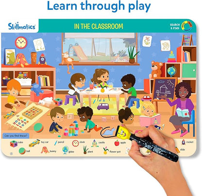 Skillmatics Search and Find Megapack Educational Game - Reusable Preschool Learning Activities, Perfect for Toddlers & Kids Who Love Toys, Art & Crafts, Builds Vocabulary, Gifts for Ages 3, 4, 5, 6