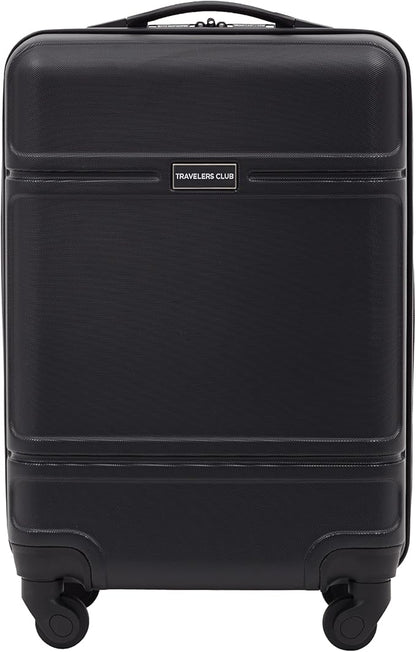 Travelers Club Skyline Spinner Luggage, Black, 20-Inch Carry-On