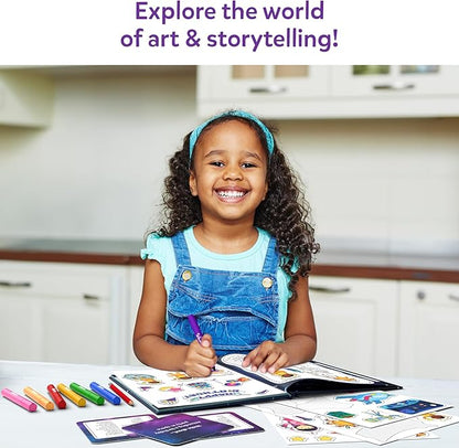 Skillmatics Storybook Art Kit - Create Space-Themed Stories, DIY Craft & Writing Kit with 300+ Stickers, Scrapbooking Activity, Gifts for Kids Ages 5, 6, 7, 8, 9, 10