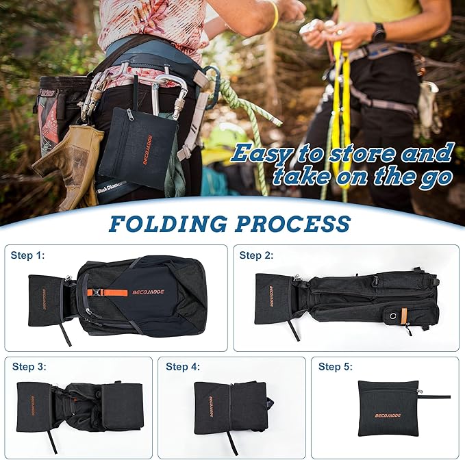 20L Small Hiking Backpack for Men Women Foldable Packable Back Pack Ultralight Hiking Daypack for Travel Camping Outdoor, Black