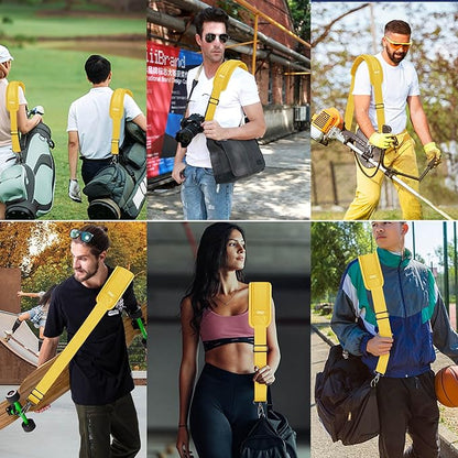 ZINZ 79.5" Universal Strap with Ultra-Thick Fixed Breathable Pad - Adjustable Heavy-Duty Shoulder Strap for Laptop, Crossbody, Luggage, Gym, Camera Bag and More - Y01E01