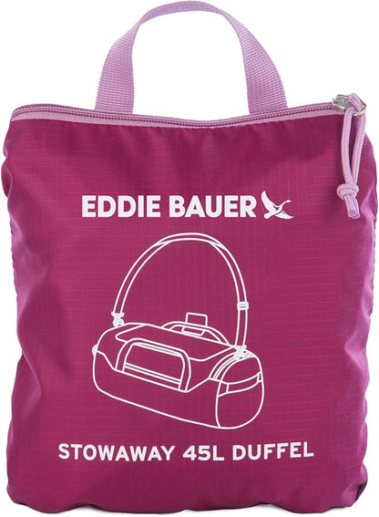 Eddie Bauer Stowaway Packable Duffel Bag | Travel | Foldable | Lightweight | Durable | Ripstop Polyester