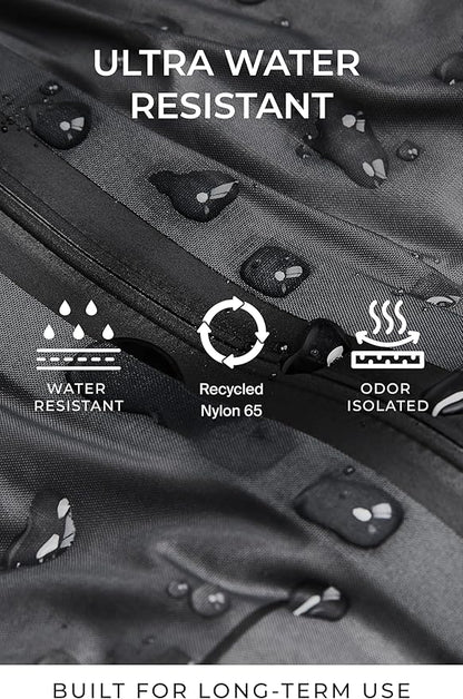 AirVault Vacuum Seal Travel Backpack 60L with Expandable Vortex Air Compression Vacuum System Water Resistant TSA Lock (Vacuum Pump Included, White, 60L)