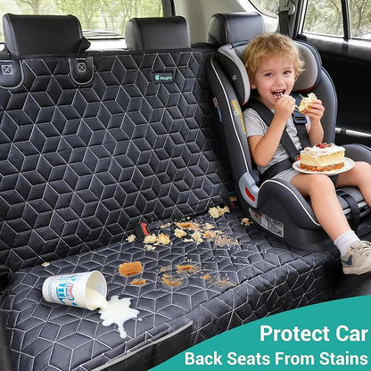Dog Car Seat Covers for Back Seat,Waterproof Pet Bench Seat Covers for Trucks Ford f150/Ram1500/Nissan Frontier/Toyota Tacoma/GMC Canyon/Silverado Scratch Nonslip Truck Seat Cover for Dogs