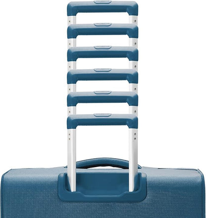 Samsonite UpLIFT Lightweight Large Checked Softside Luggage with Spinner Wheels - Expandable - Airline-Approved, Polyester Soft Suitcase for Ultra Light Travel - Cerulean Blue