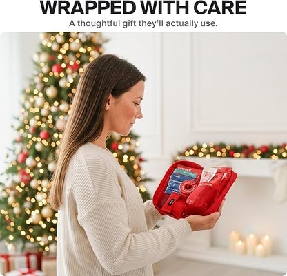 Small First Aid Kit for Car, Travel & Home - Emergency Kit for Hiking, Camping, Backpacking and Outdoors - Includes Zip Stitch Wound Closure Strips