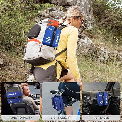 Professional 506 PCS First Aid Kit – 4-in-1 Detachable Emergency Medical Kit for Home, Car, Travel, Camping, Hiking, Workplace, Vehicle and Outdoor, Large First Aid Kit Survival