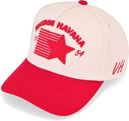 VINTAGE HAVANA Trucker Hats Women & Men | Western Retro Snapback Hat | Cute Trendy Fashion Baseball Cap | Tan Green Brown Red