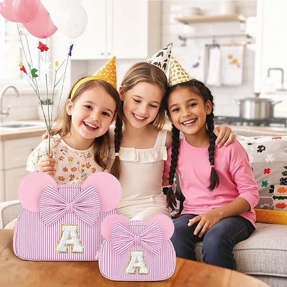 Initial Makeup Bag | Makeup Bags | Travel Cosmetic Bag | Birthday Gifts for Girls | Christmas Gifts for Kids | Birthday Gift for 4 5 6 7 8 9 10 11 12 13 Years Old Girl | Pink Z