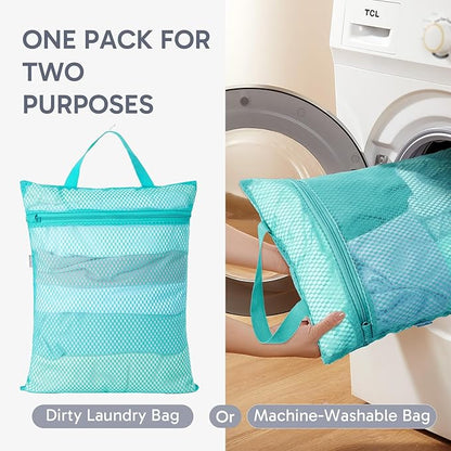 ALL INCLUDED 10 Set Durable Packing Cubes for Suitcases,OlarHike Essentials for Travel,UPGRADED Anti-Tear Stitching, NEW Improved Luggage Packing Organizers for Travel Accessories,Turquoise