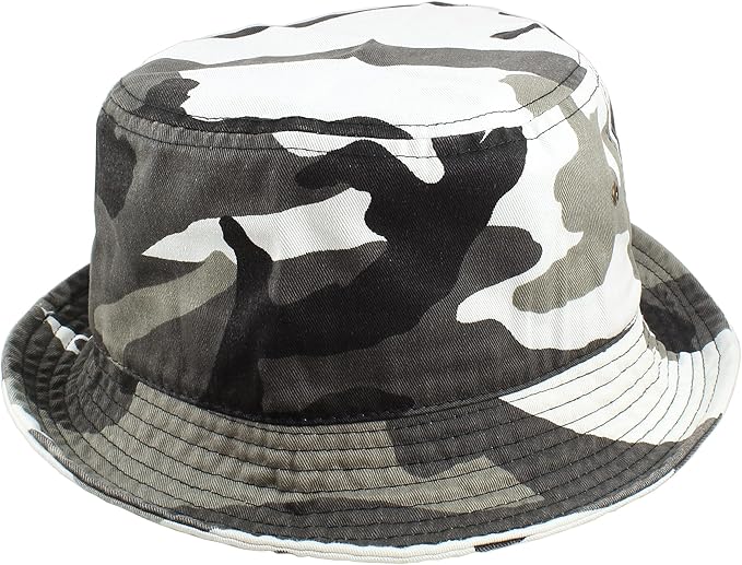 Gelante Solid Color 100% Cotton Bucket Hat for Women and Men Packable Travel Summer Beach Hat